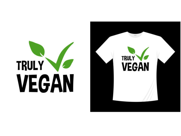 Download Truly Vegan Lettering T Shirt - Premium Resources