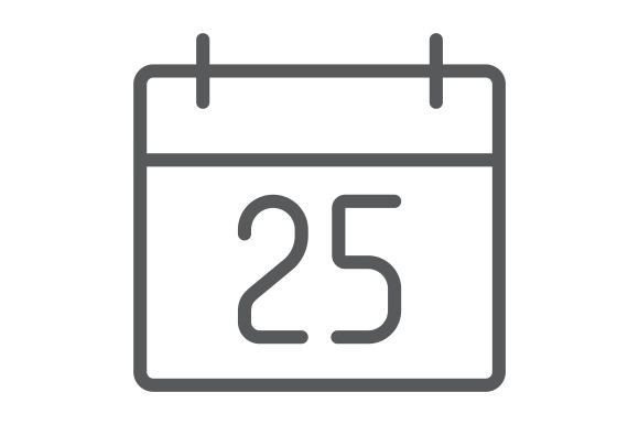 Download Christmas Calendar Line Icon - Premium Resources